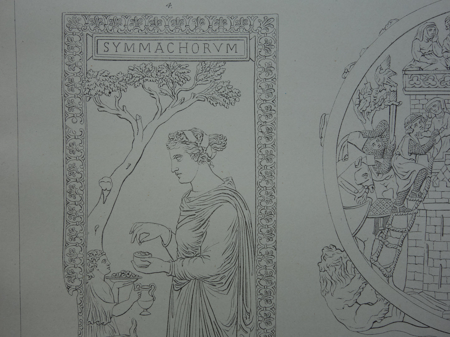 Oude prent over ivoorsnijwerk ivoor 1880 originele antieke geschiedenis illustratie Nineveh