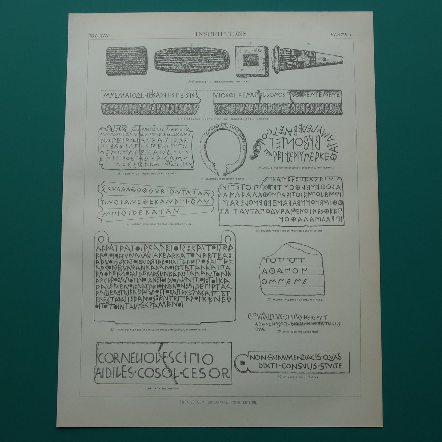 archeologie muurdecoratie Grieks Latijn Spijkerschrift