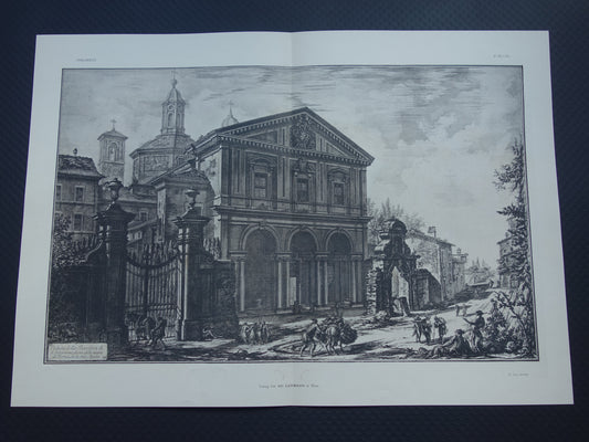 Veduta della Basilica di S. Sebestiano fuori delle mura di Roma su la via Appia Piranesi for sale