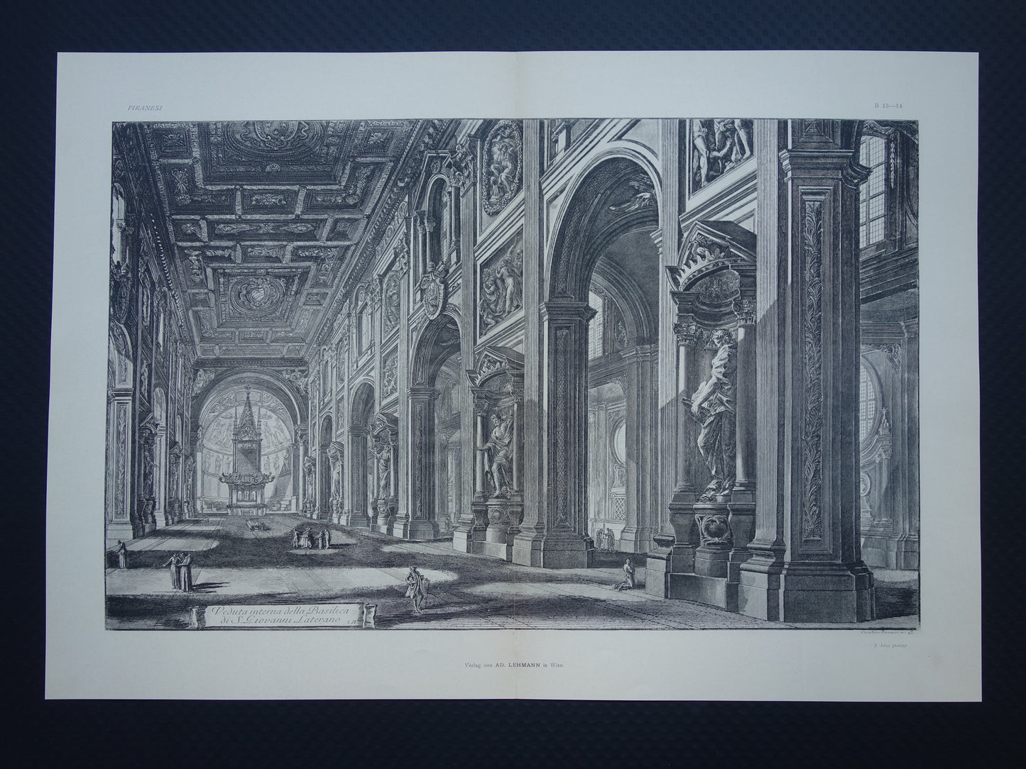 Veduta interna della Basilica di S. Giovanni Laterano Piranesi for sale