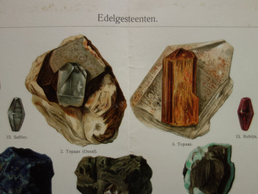 Topaas mineraal vintage