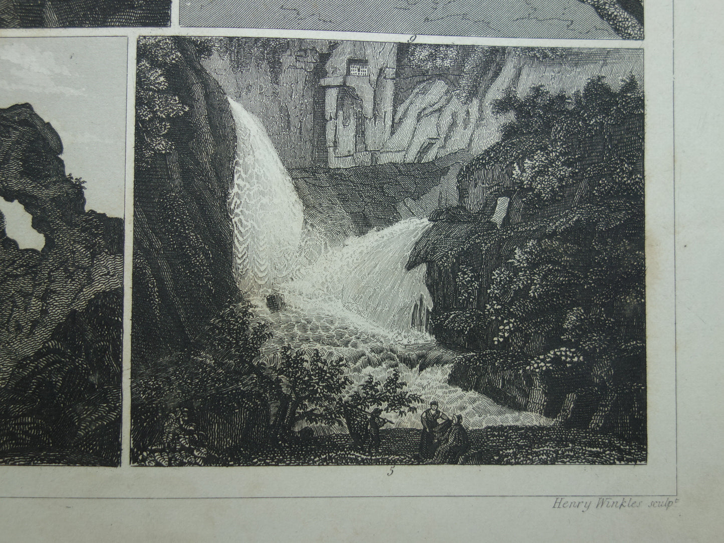 GEOLOGIE oude prent Originele 175+ jaar oude illustratie rotsformaties vintage prints