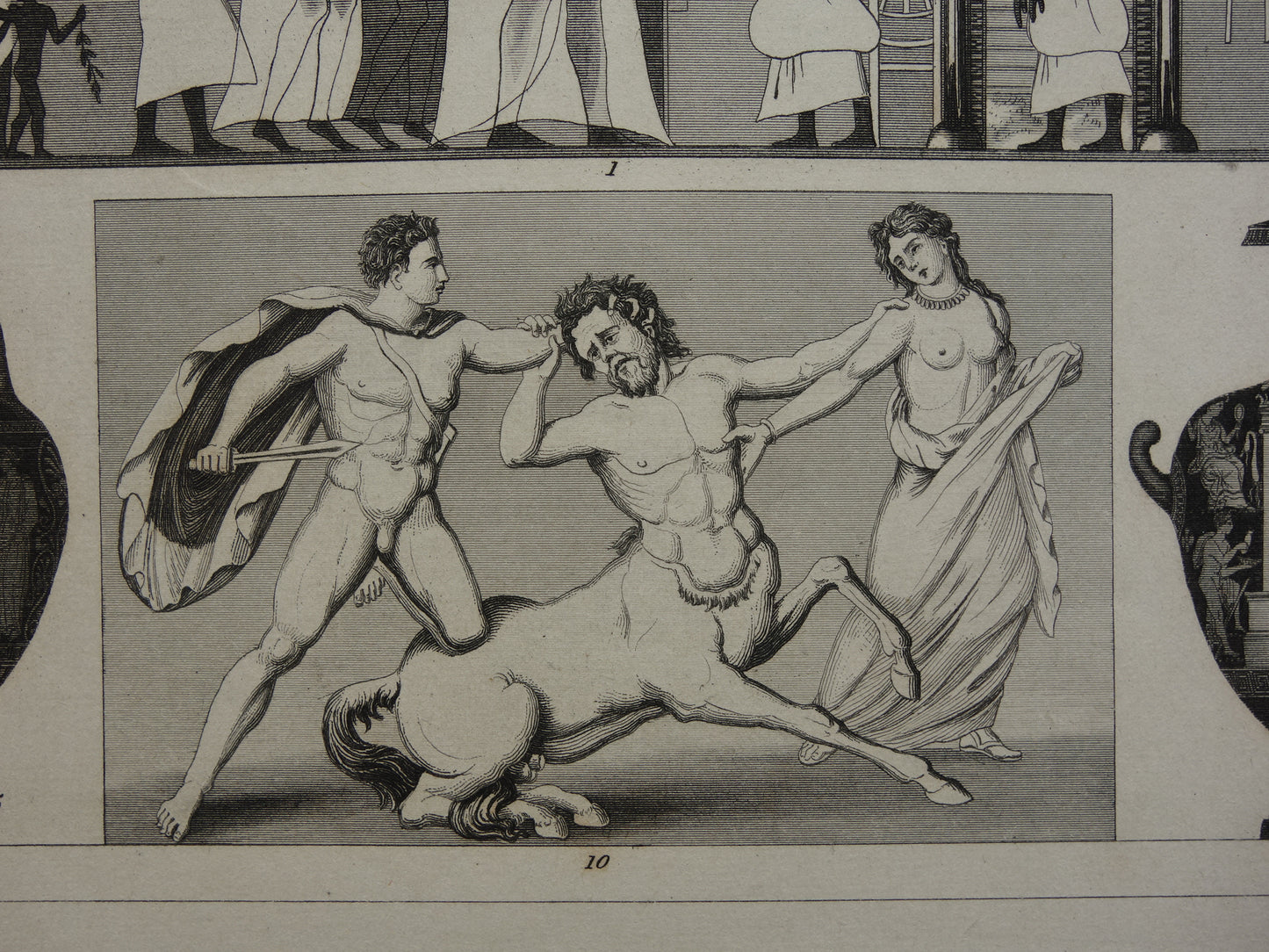 Oude Egyptische Griekse en Romeinse illustraties 175+ jaar oude prent kunstgeschiedenis schilderkunst in klassieke oudheid