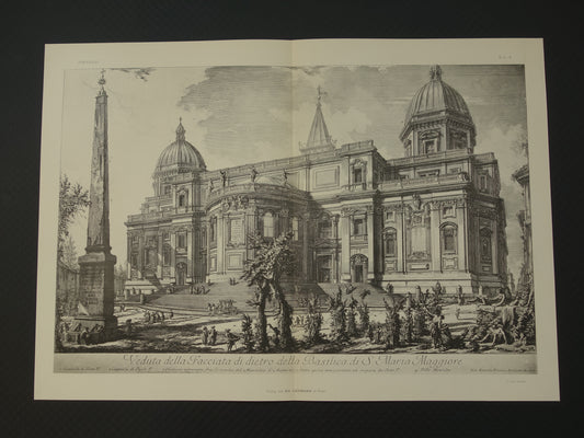 Veduta della Facciata di dietro della Basilica di S. Maria Maggiore