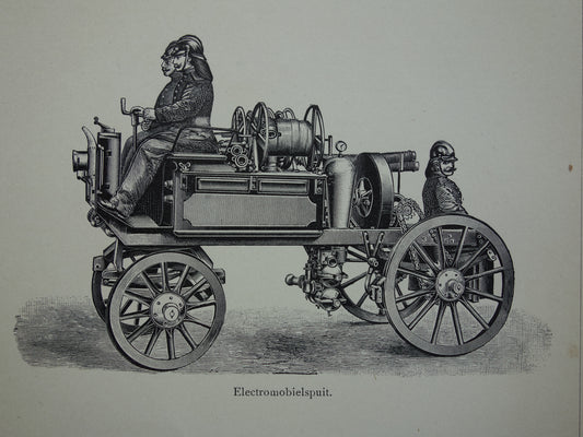 brandweer vintage muurdecoratie