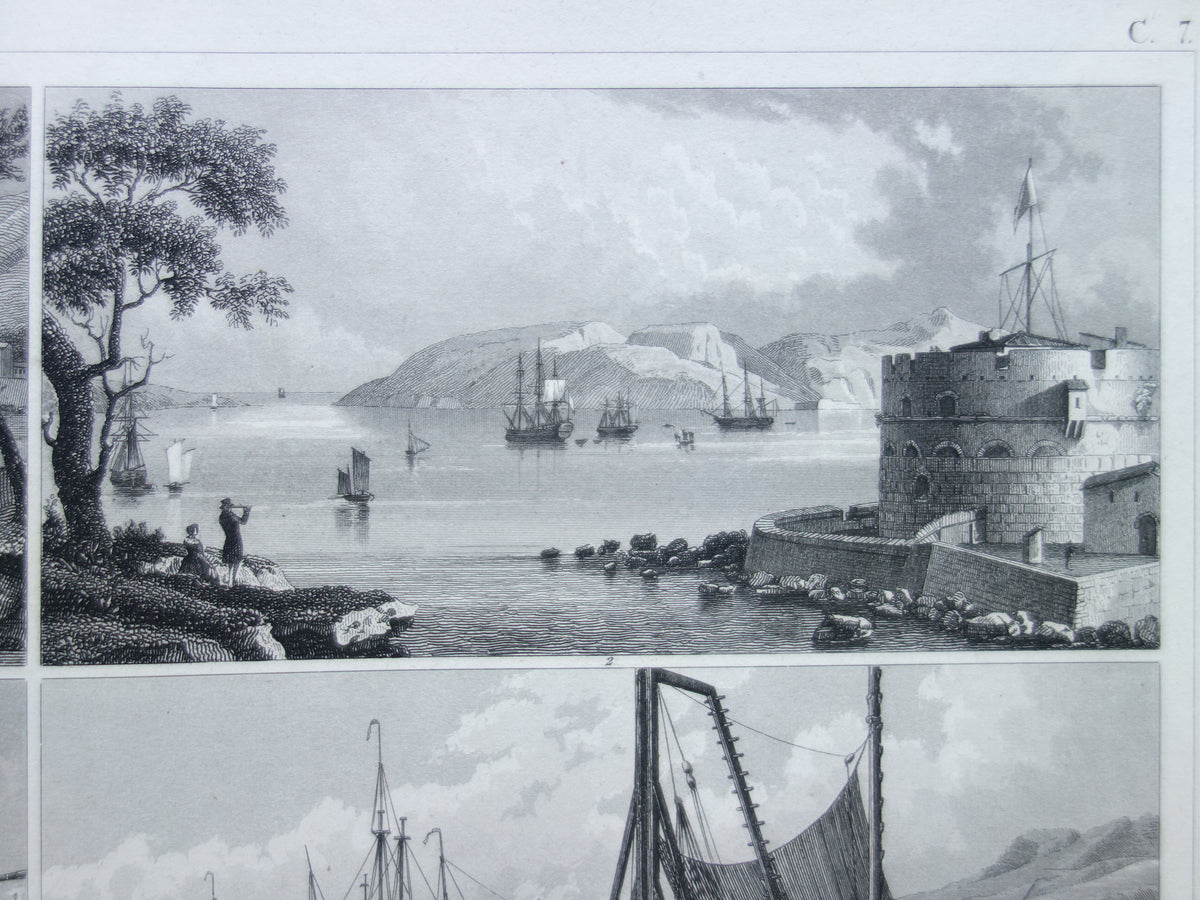 175+ year old ship print antique maritime illustration dredger mast crane ship ships vintage prints