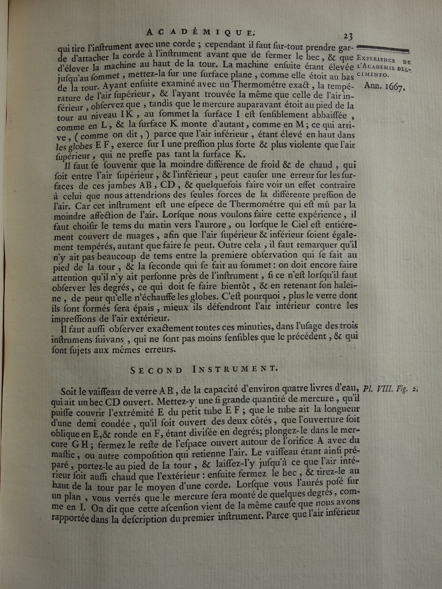 Oude prent natuurkunde luchtdruk 1755 originele antieke illustratie van experimenten in lab laboratorium over lucht