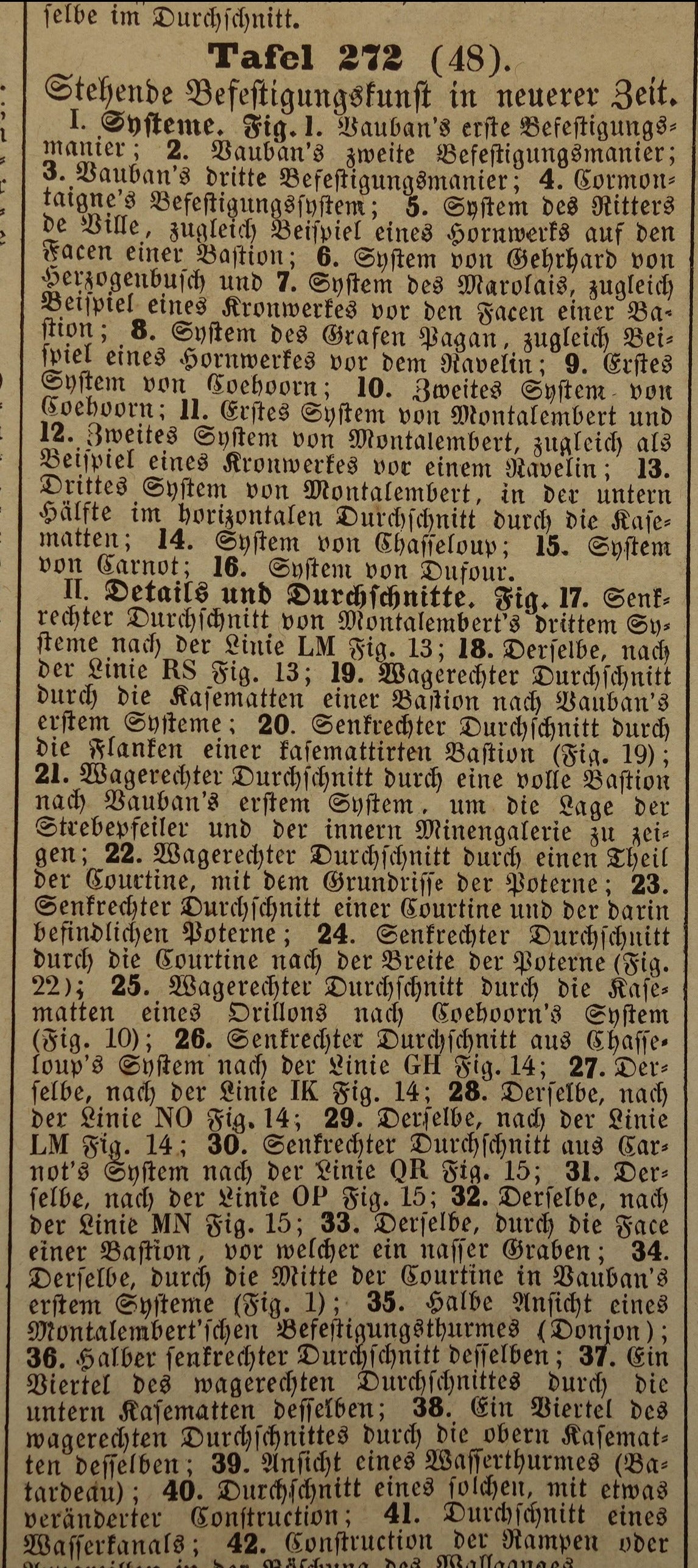 Vestingwerken Vauban oude prent over historische fortificaties - originele antieke militaire illustratie - leger print