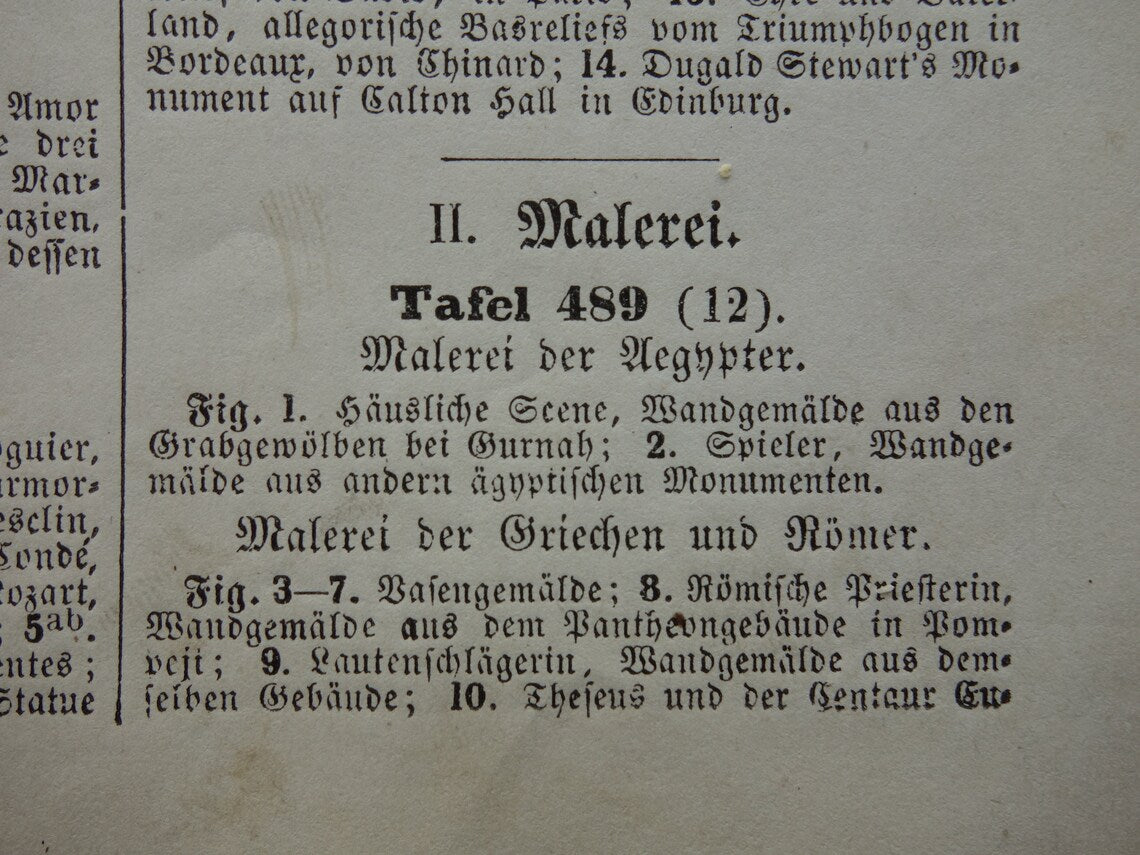 Oude Egyptische Griekse en Romeinse illustraties 175+ jaar oude prent kunstgeschiedenis schilderkunst in klassieke oudheid