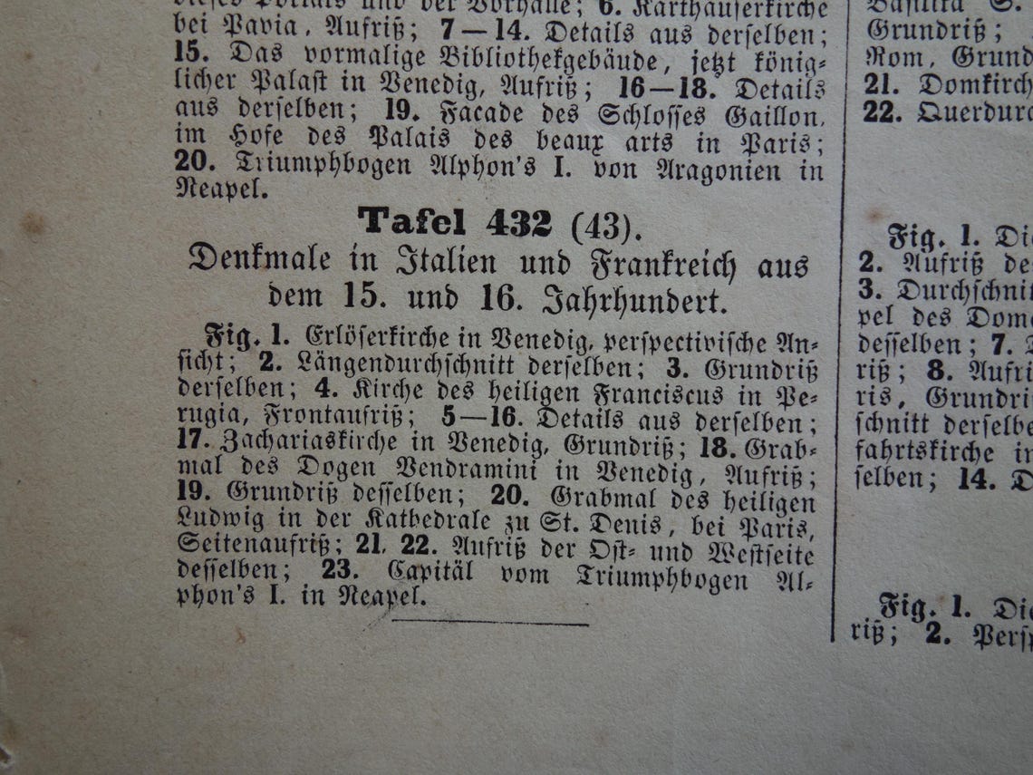 Il Redentore Venetië Oude architectuur prent 1849 originele antieke illustratie gravure