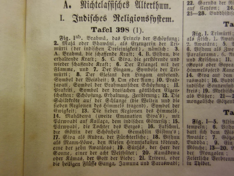 Boeddhisme antieke print Originele 175+ jaar oude prent illustratie Boeddhistische priesters antieke print Goden Priester Brahma Vishnu Shiva vintage religie prenten