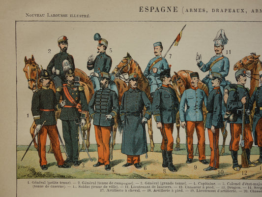 legeruniform spanje pre WWI