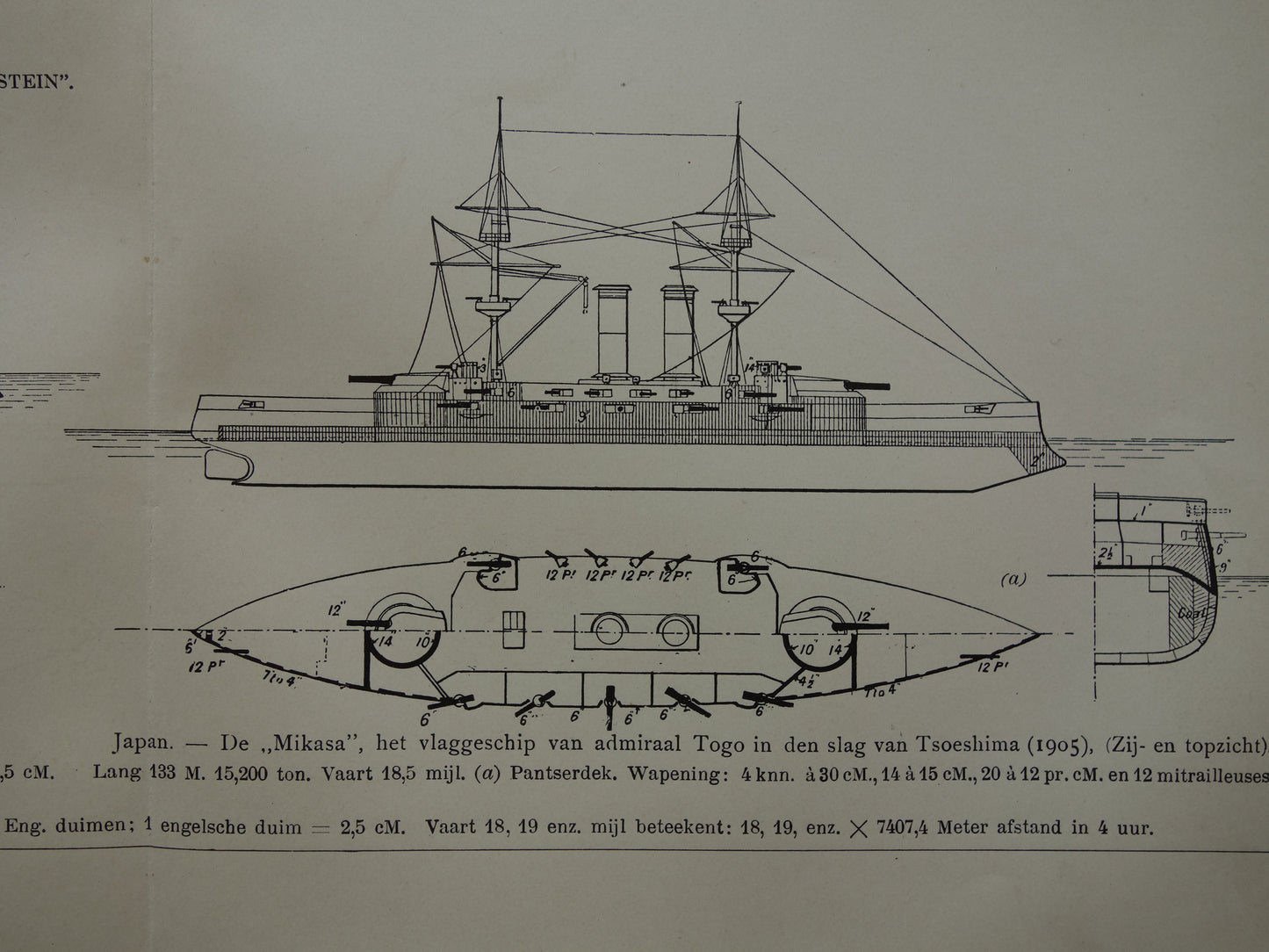 Mikasa slagschip Japan admiraal Togo