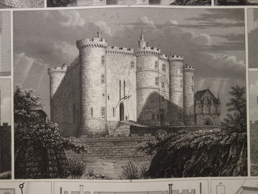 Bastille Parijs illustratie uit 1849