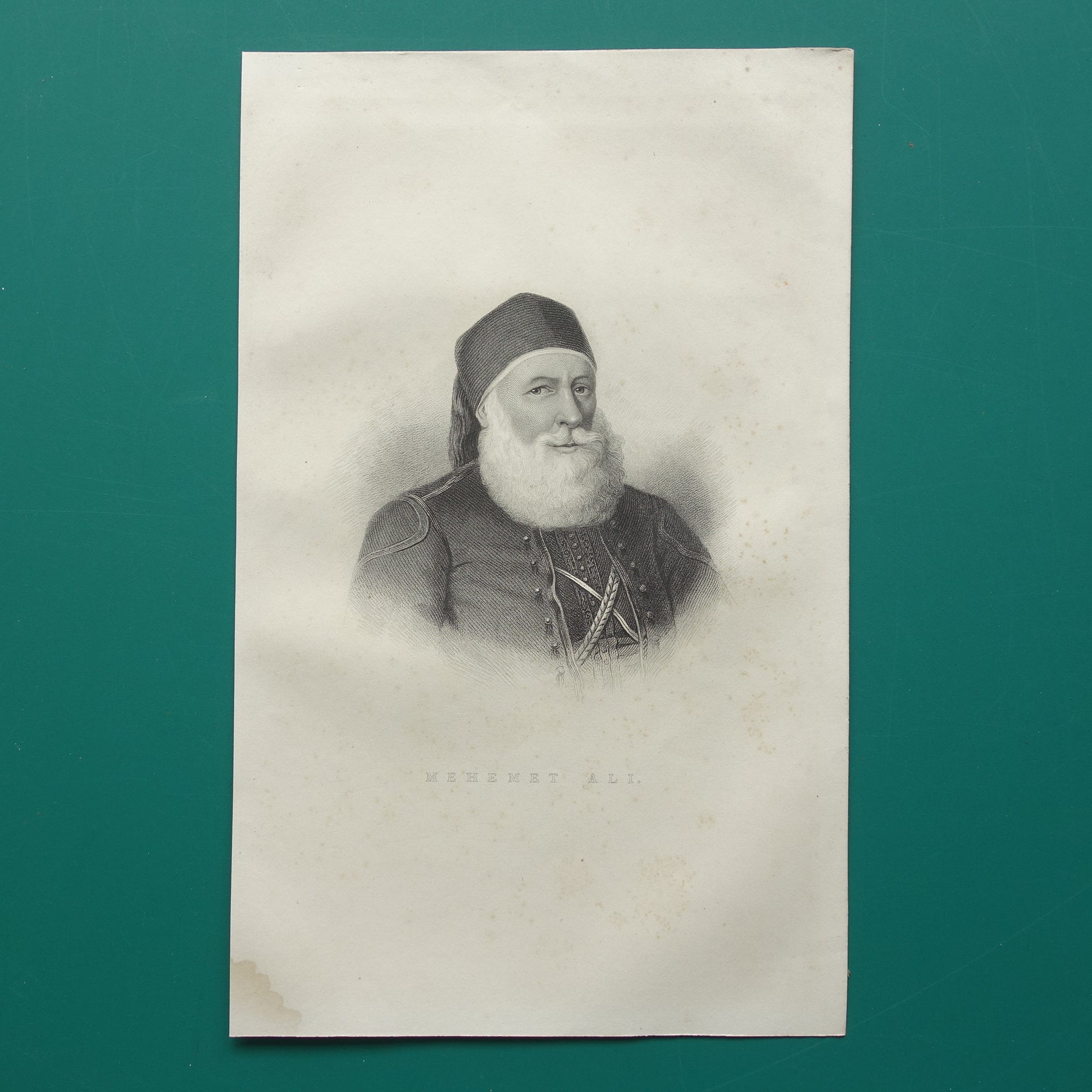 Mohammed Ali Pasha portrait antique