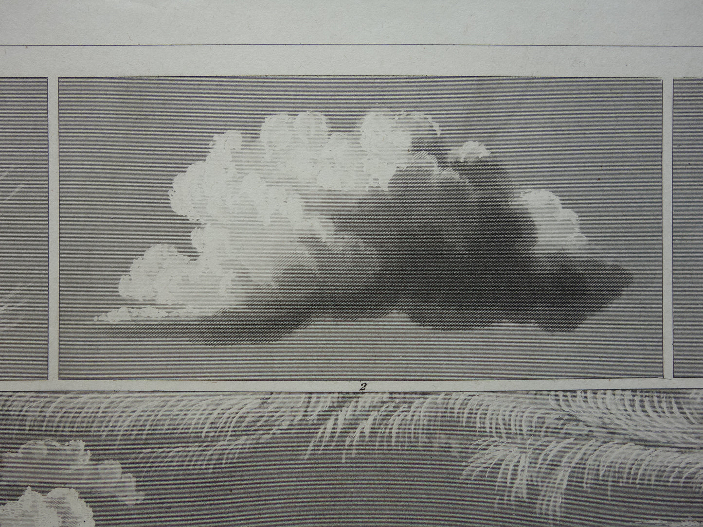 METEOROLOGIE Oude prent over zon halo wolken 1849 antieke illustratie natuurverschijnselen Originele vintage prints