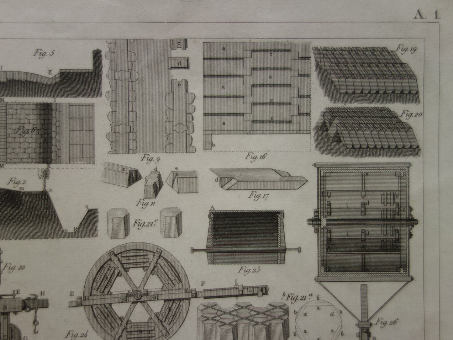 Thames Tunnel onder de Theems Londen Oude architectuur prent 1849 antieke print Brunel bouwkunde tunnelbouw vintage prints