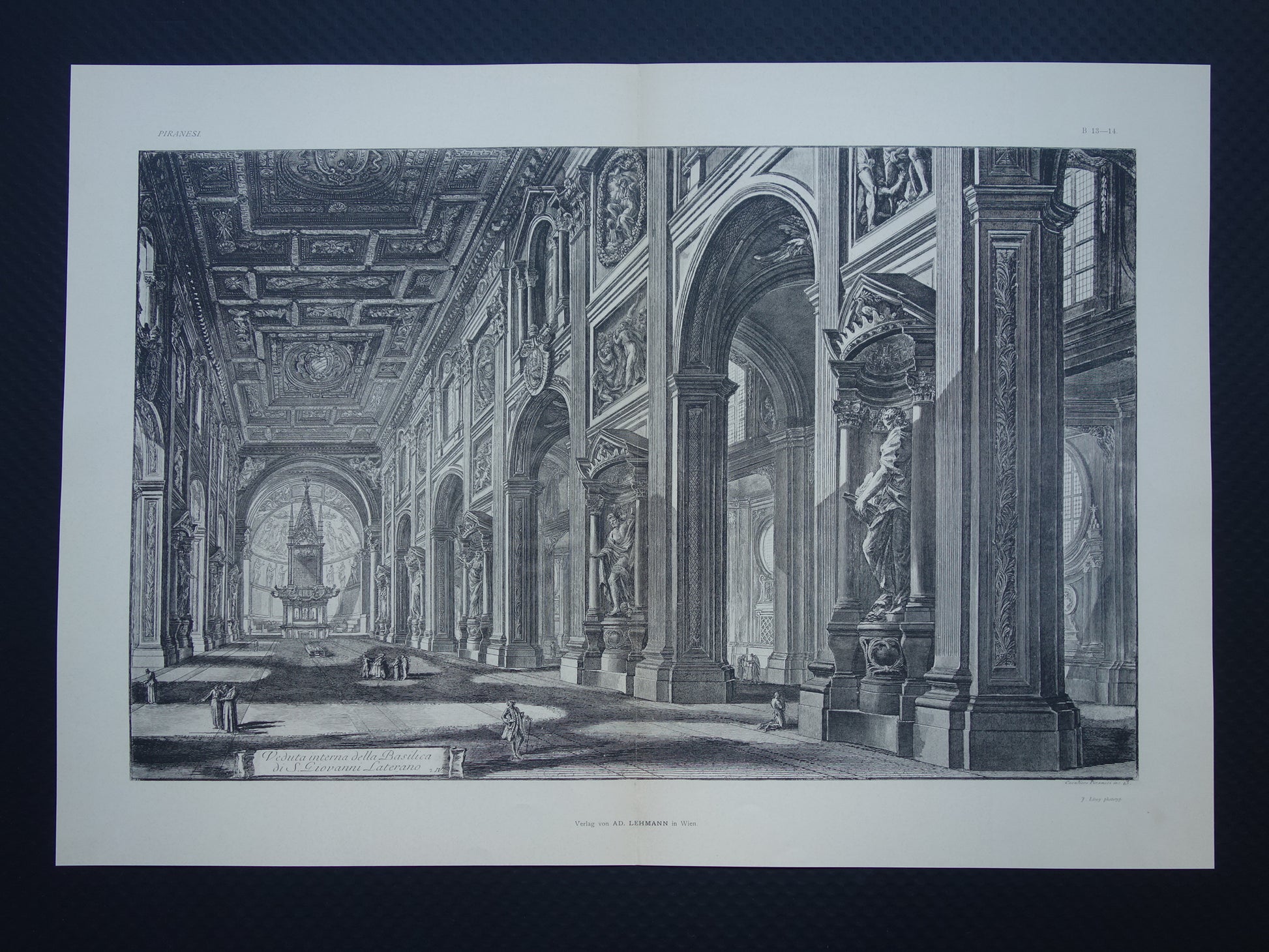Veduta interna della Basilica di S. Giovanni Laterano Piranesi for sale