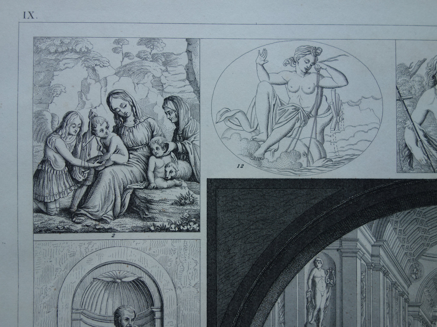 Altägyptische griechische und römische Illustrationen Über 160 Jahre alte Druckkunstgeschichtenmalerei in der klassischen Antike
