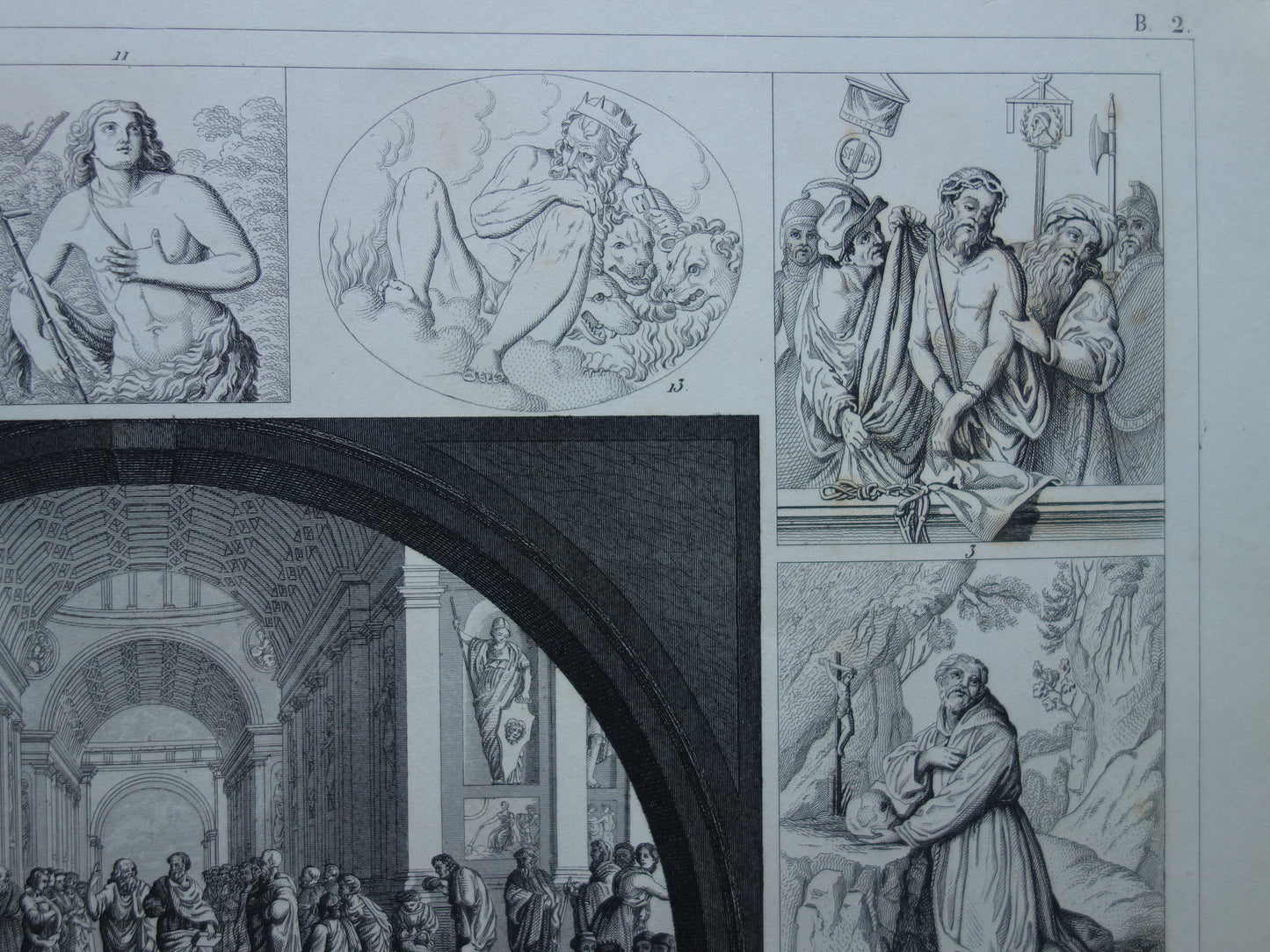 Altägyptische griechische und römische Illustrationen Über 160 Jahre alte Druckkunstgeschichtenmalerei in der klassischen Antike
