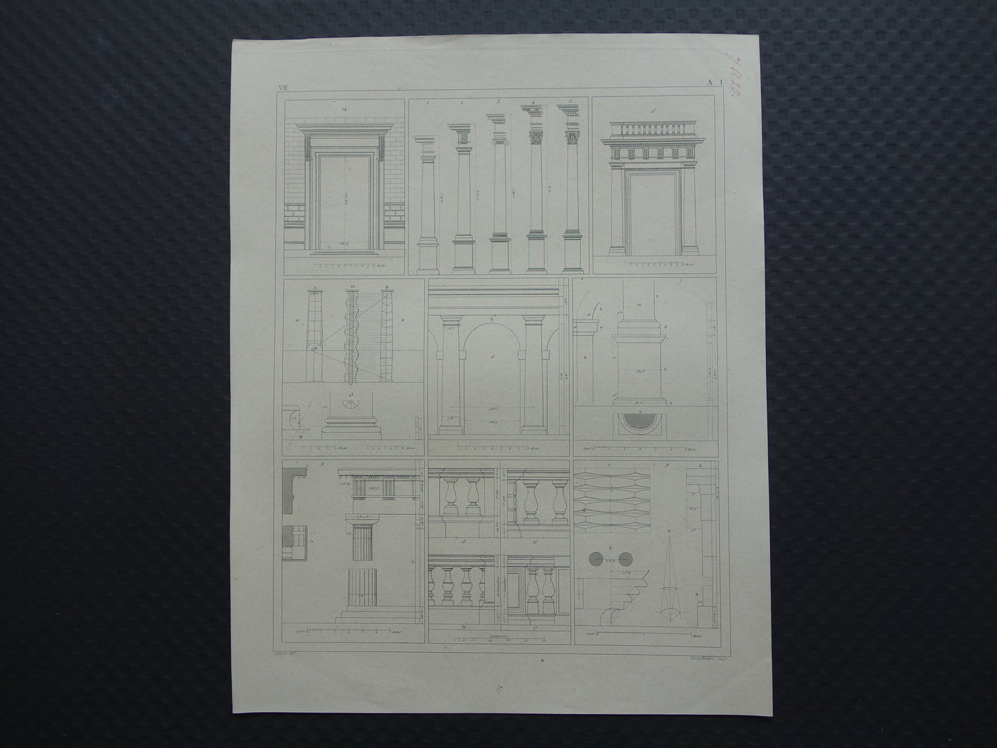 Classical Building Orders Ancient Architecture print set of 4 prints Greek Roman Building Order