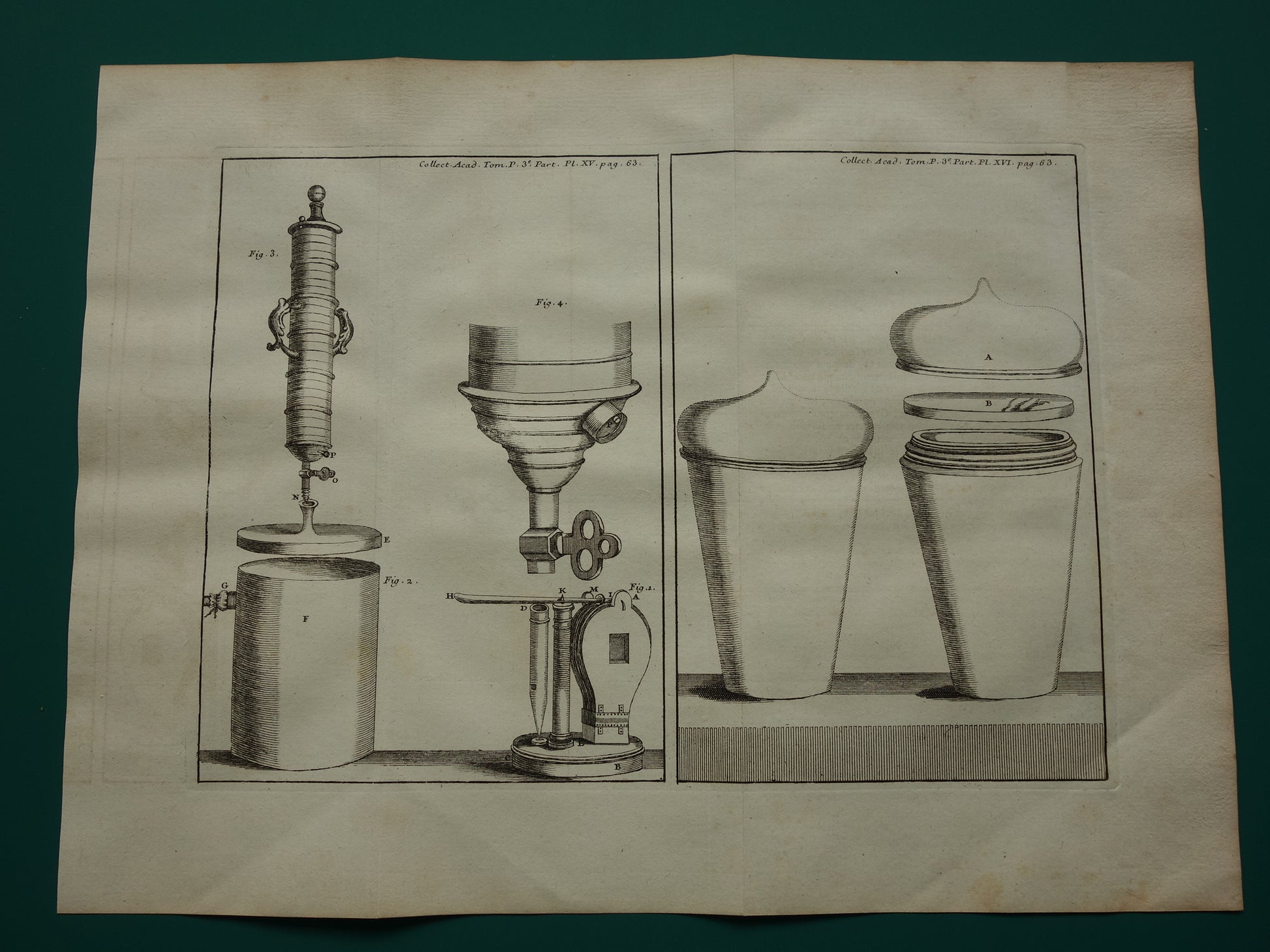 afbeelding van oude experimenten uit 1755