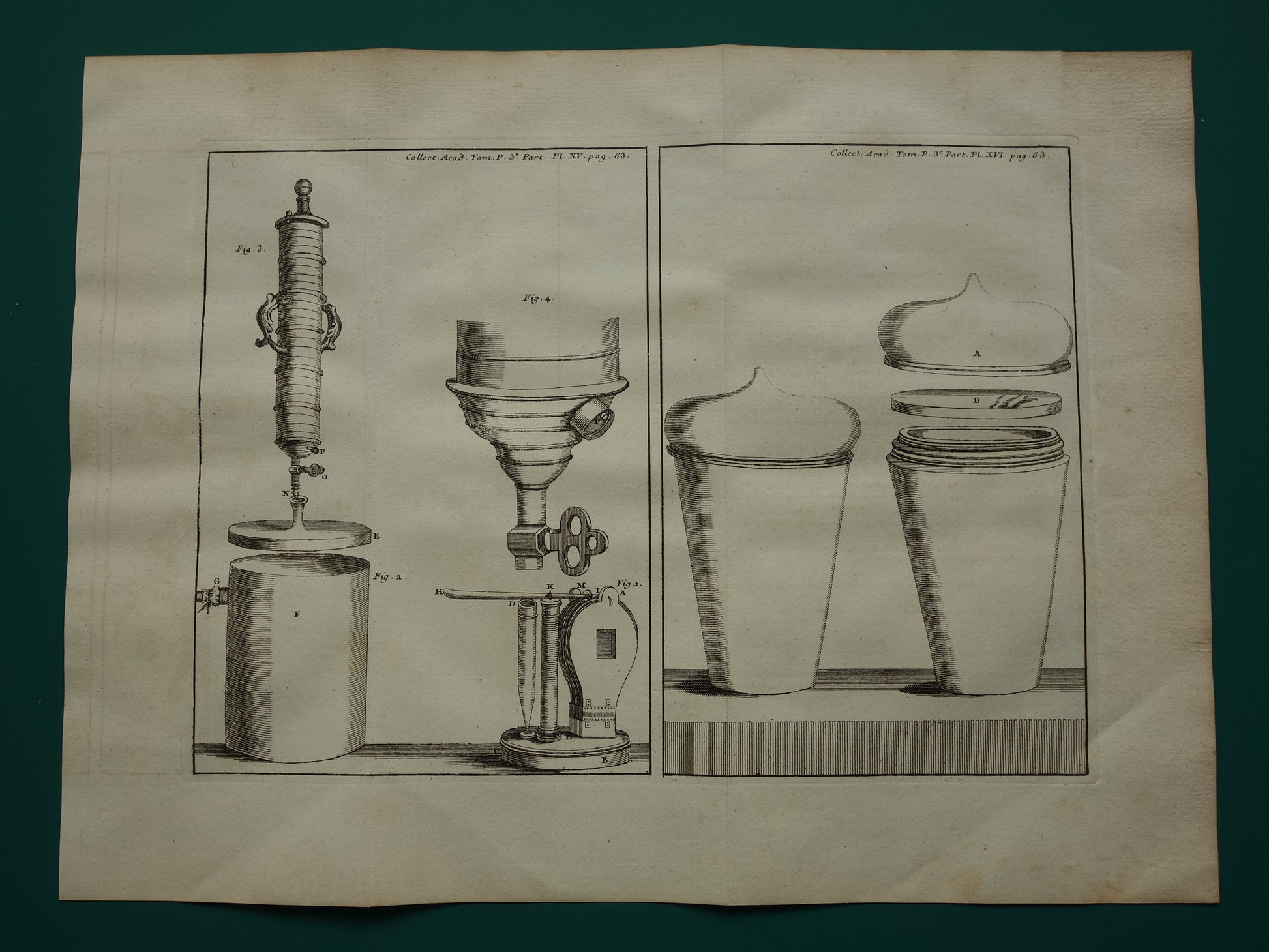 Antieke Prent van wetenschappelijke experimenten natuurkunde Oude techniek print over lab laboratorium instrumenten poster print