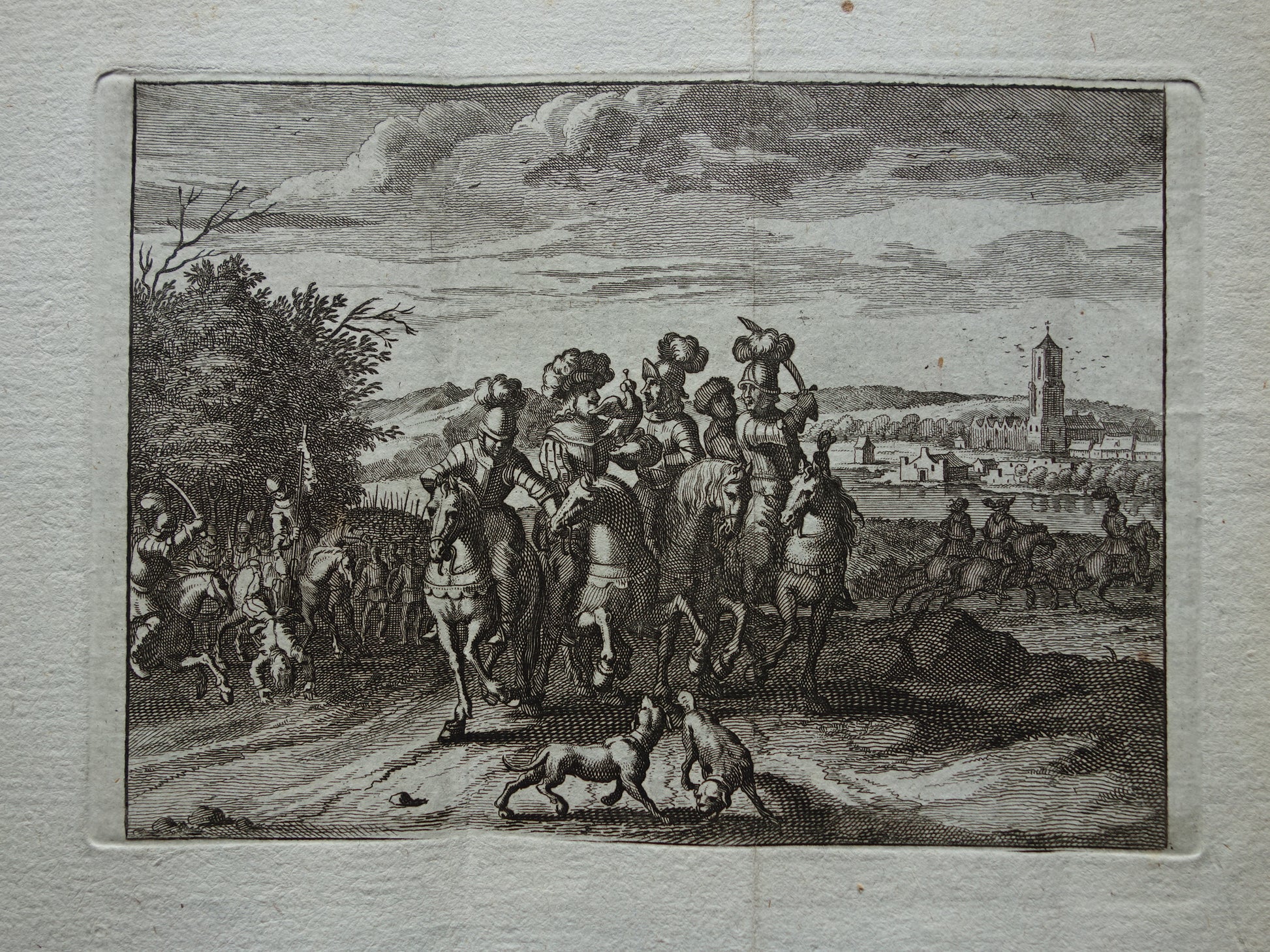 Graaf Floris V - Set van twee antieke prenten uit 1770 - Gravure Geschiedenis Amsterdam Nederland Wagenaar
