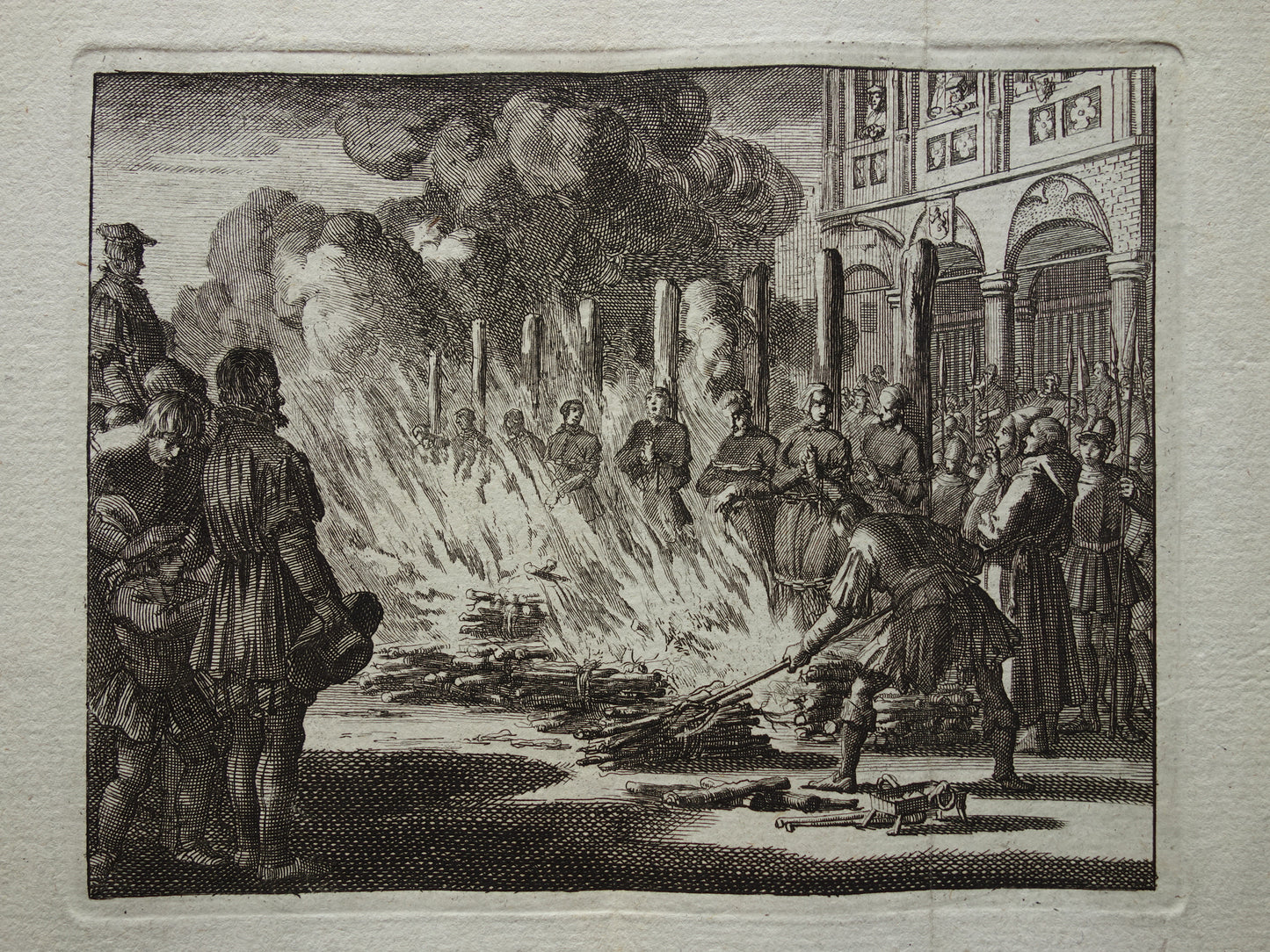 Verbranding van Agt Herdooperen in 1549. Wagenaar.