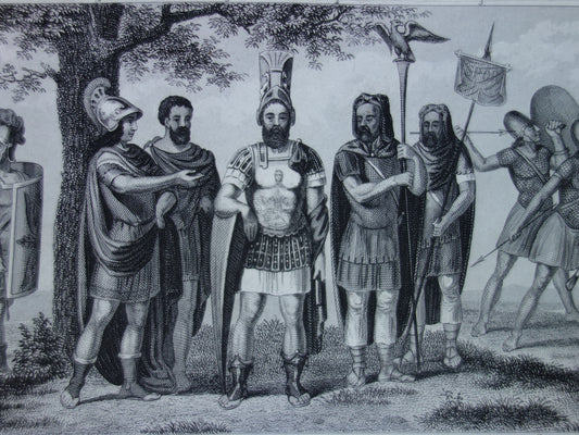 romeinse voetsoldaten voetvolk