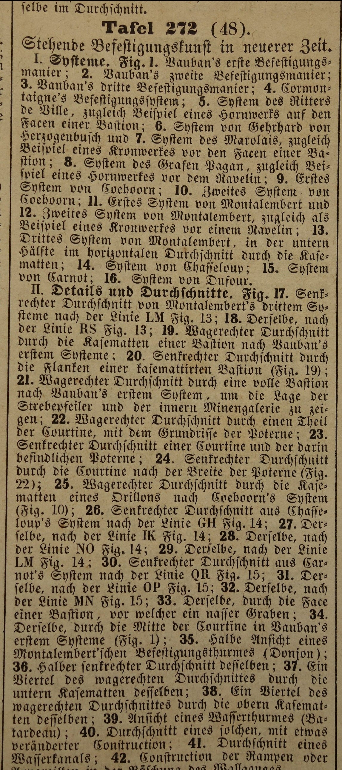 Vestingwerken Vauban oude prent over historische fortificaties - originele antieke militaire illustratie - leger print