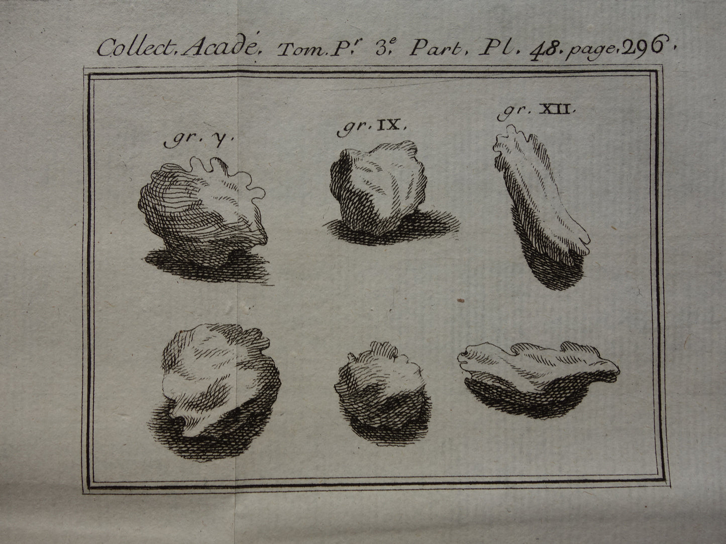 Set of 3 old prints to illustrate Scientific articles journal des scavans