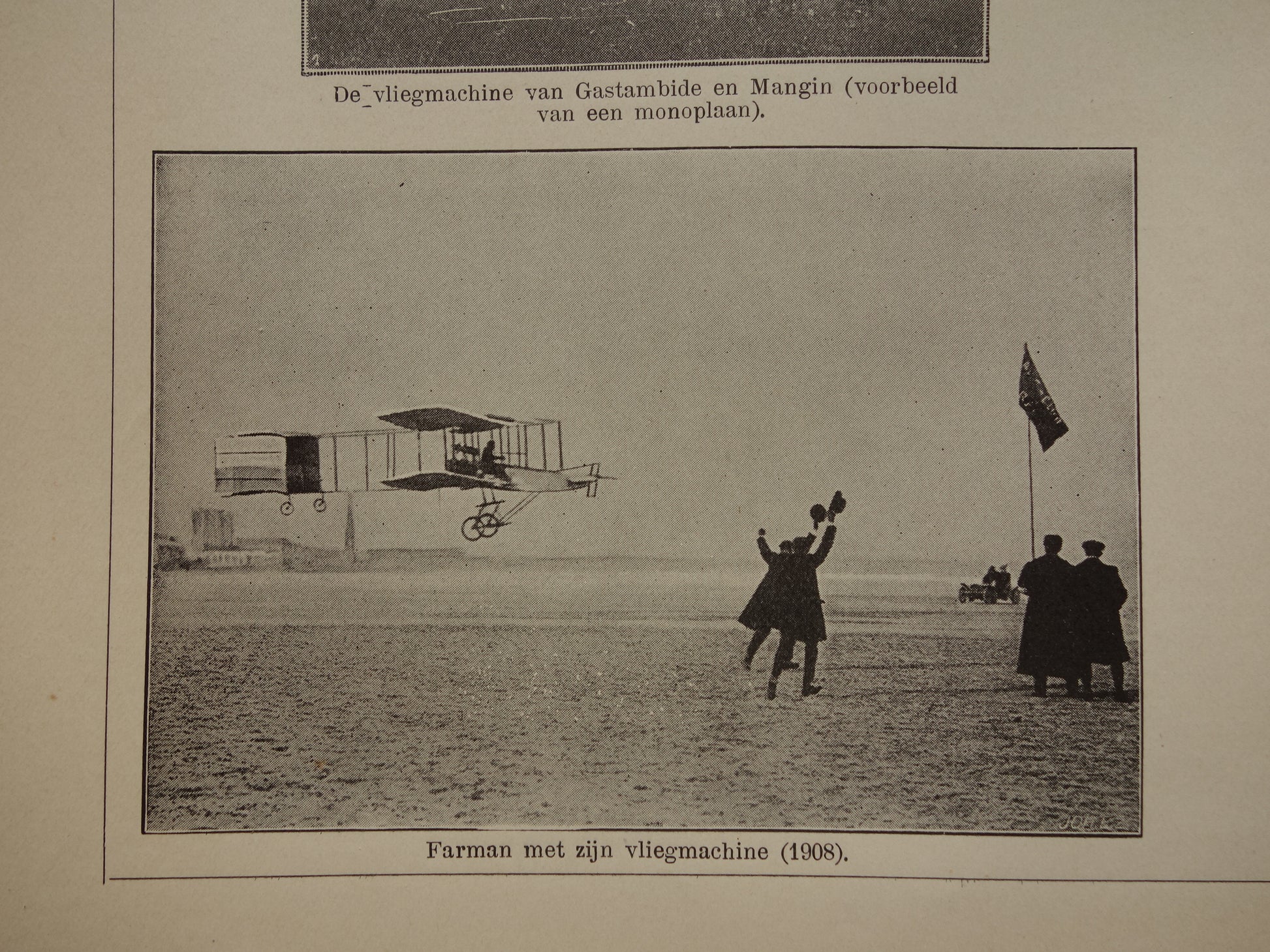 Vliegmachine van Farman in het jaar 1908