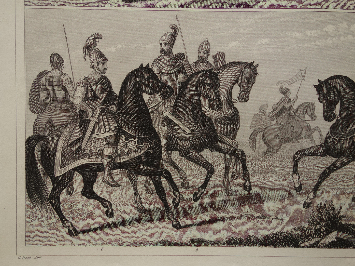 Romeinse ruiter (8) en  legioen cavalerie (9) Romeinse leger