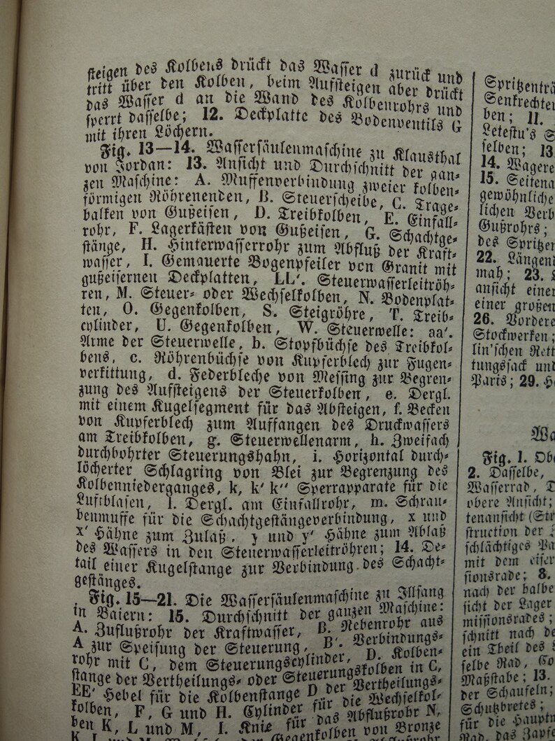 Oude technologie print van pomp- en waterpompen Originele antieke illustratie uit 1851 Pompen Machines Machine vintage wetenschap prent