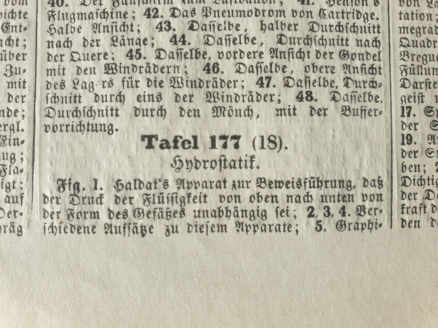 Oude prent Hydrostatica Natuurkunde wetenschappelijke experimenten antieke wetenschap print over barometer manometer luchtballon print