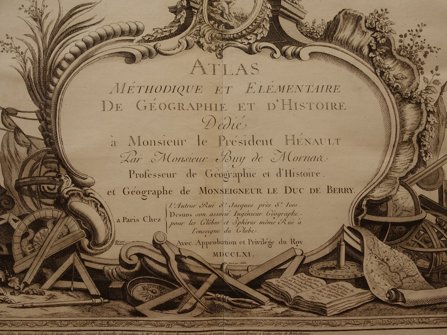 Atlas Methodique et Elementaire de Geographie ey d'Histoire Buy de Mornas Title Page Titelpagina