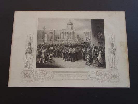 Departure of the grenadier guards from Trafalgar square feb 22 1854 on their route to the East