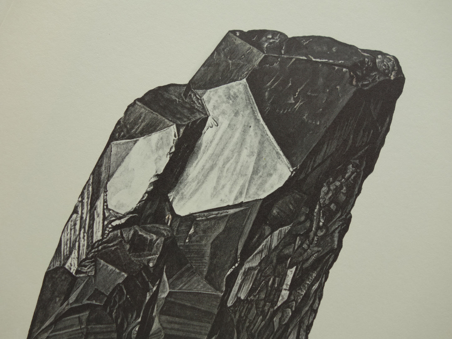 Set van 3 vintage mineralen prenten Drie oude mineraal prints kristallen edelstenen illustratie
