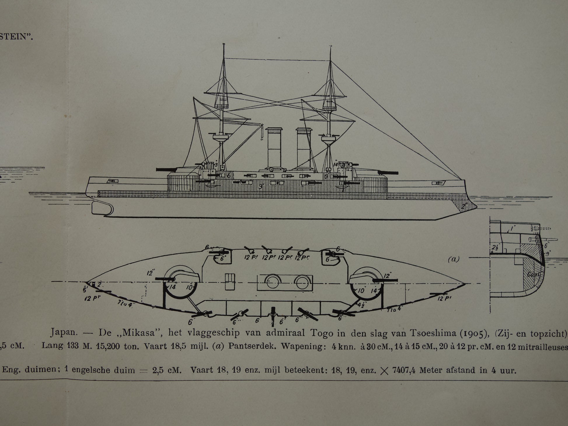 Mikasa slagschip Japan admiraal Togo 